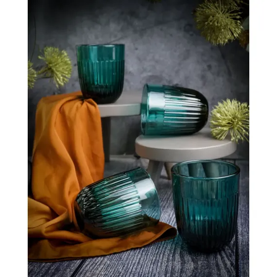 Набор из 6-ти стаканов O/F 290 мл, h 9,5 см, d 8 см, серия OUESSANT BLEU NUIT, La Rochere, изображение 9