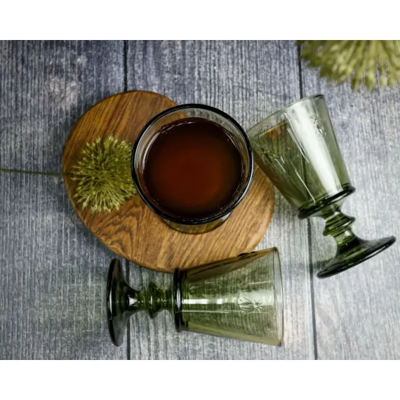 Набор из 6-ти бокалов для вина 240 мл,  h 14,1 см, d 8,5 см, зеленый, серия ABEILLE PROVENCE, La Rochere, изображение 15