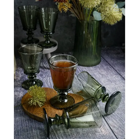 Набор из 6-ти бокалов для вина 240 мл,  h 14,1 см, d 8,5 см, зеленый, серия ABEILLE PROVENCE, La Rochere, изображение 21