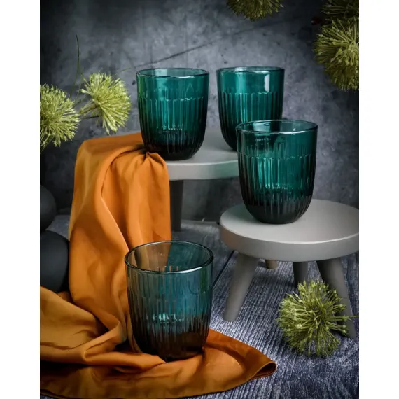 Набор из 6-ти стаканов O/F 290 мл, h 9,5 см, d 8 см, серия OUESSANT BLEU NUIT, La Rochere, изображение 8