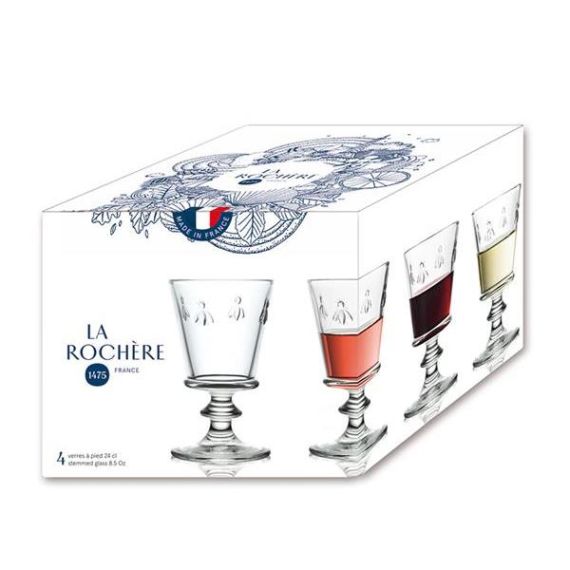 Набор из 4-х бокалов для вина 240 мл, h 14,1 см, d 8,5 см, серия ABEILLE, La Rochere, изображение 3