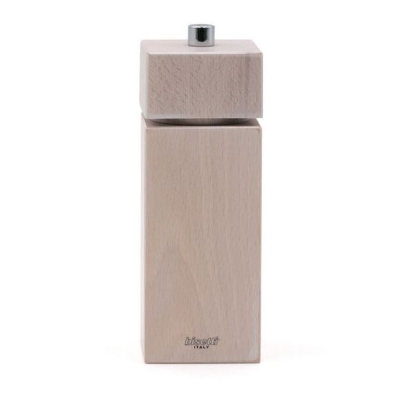 Мельница для соли h 16,5 см, бук, цвет белый, серия TRENTO, Bisetti