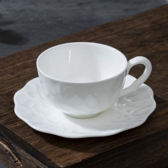 Чашка 100 мл, 9,5x7 см, h 4,5 см, костяной фарфор, Origami, Casa di fortuna