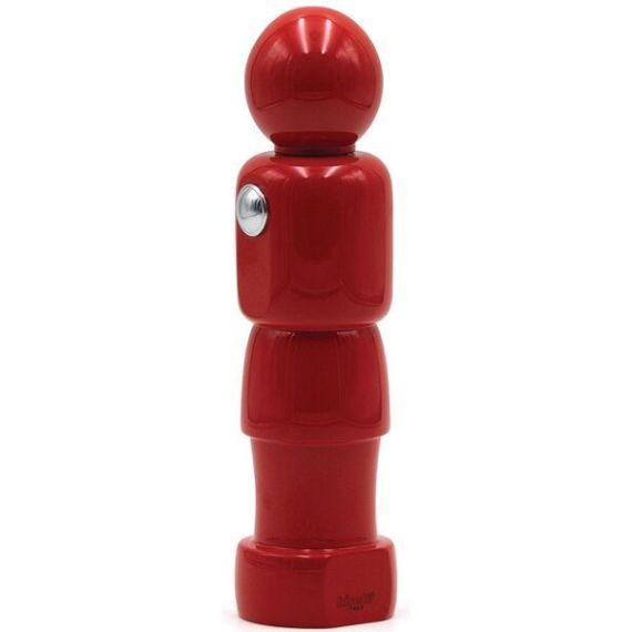 Мельница для специй "футболист" h 23 см, бук лакированный, цвет красный, серия CALCETTO, Bisetti