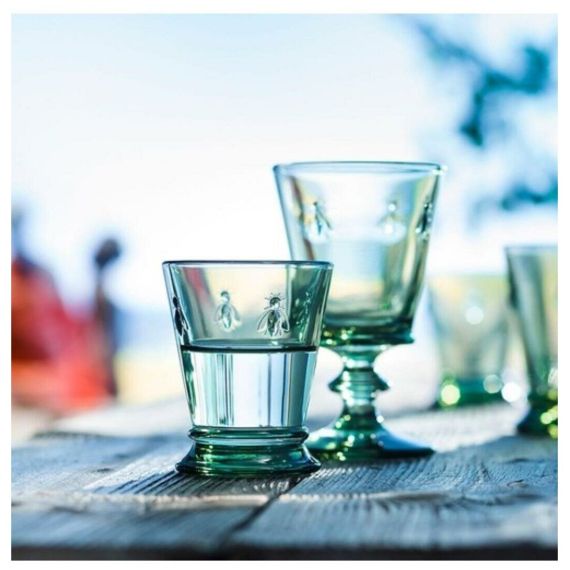 Набор из 6-ти бокалов для вина 240 мл,  h 14,1 см, d 8,5 см, зеленый, серия ABEILLE PROVENCE, La Rochere, изображение 6