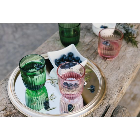 Набор из 6-ти стаканов O/F 290 мл, h 9,5 см, d 8 см, цвет розовый, OUESSANT, La Rochere, изображение 3