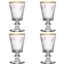 Набор из 4-х бокалов для вина с золотым ободком 260 мл, серия ABEILLE, La Rochere, изображение 4